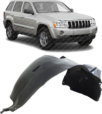 Front Fender Liner Right Passenger Side Direct Replacement Compatible With 2005-2007 Jeep Grand Cherokee CH1249127 55156620AF