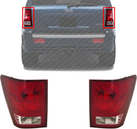 Tail Light Assembly Left Driver & Right Passenger Side Direct Replacement Compatible With 2007-2010 Jeep Grand Cherokee CH2801172 CH2800172 55079012AC 55079013AC
