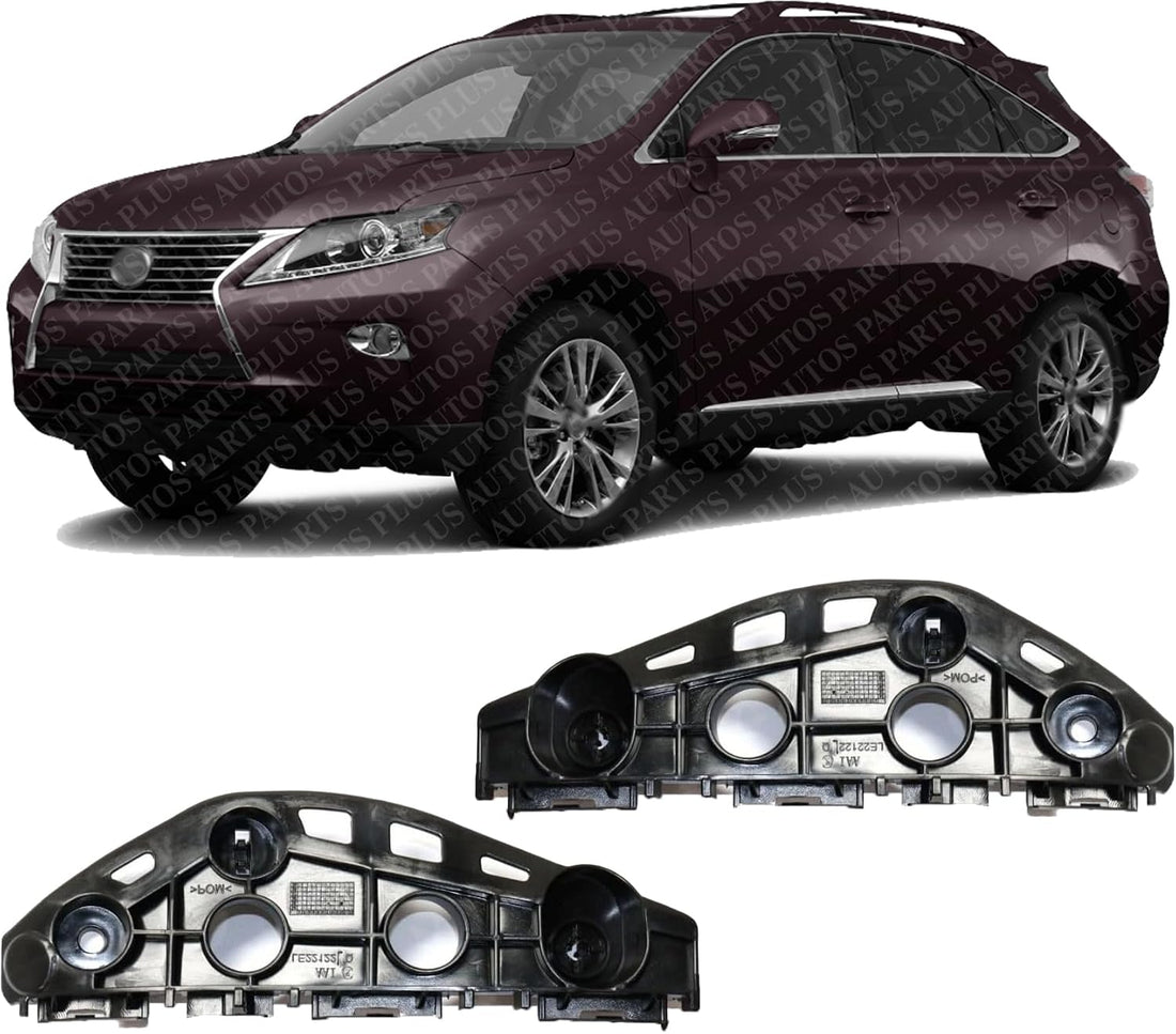 Set Of 2 Front Bumper Cover Retainer Plastic Left Driver & Right Passenger Side Direct Replacement Compatible With 2013-2015 Lexus RX350 / RX450h LX1033111 LX1032111 52535-0E040