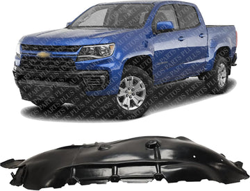 Front Fender Liner Left Driver Side Direct Replacement Compatible With 2021-2022 Chevrolet Colorado GM1248319 84869177-PFM