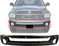 Front Bumper Face Bar Primed Steel Direct Replacement Compatible With 2002-2005 Dodge Ram 1500/2003-2009 2500/3500 CH1002377 1AR811SPAA
