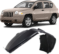 Front Fender Liner Left Driver Side Direct Replacement Compatible With 2007-2010 Jeep Compass CH1248133 5303871AG