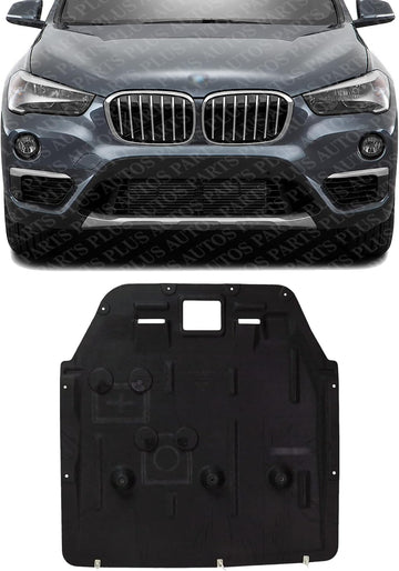 Front Engine Splash Shield Under Cover Direct Replacement Compatible with 2016-2022 BMW X1 / 2018-2022 X2 BM1228187 51757343142