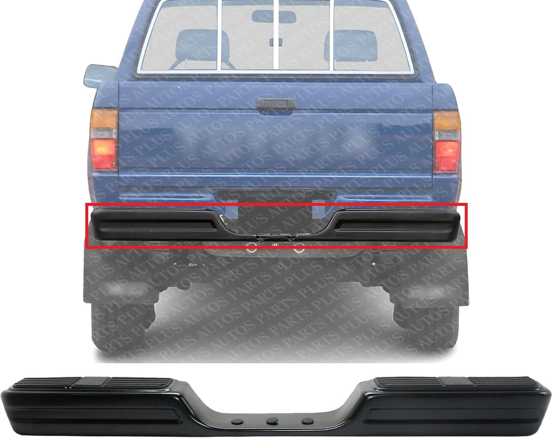 Rear Step Bumper Face Bar Primed Steel Direct Replacement Compatible With 1984-1988 Toyota Pickup TO1102105 002283588001