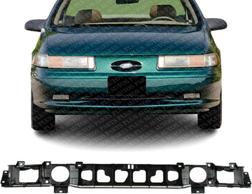 Front Header Panel Plastic Direct Replacement Compatible With 1992-1995 Ford Taurus FO1221118 F4DZ8A284A