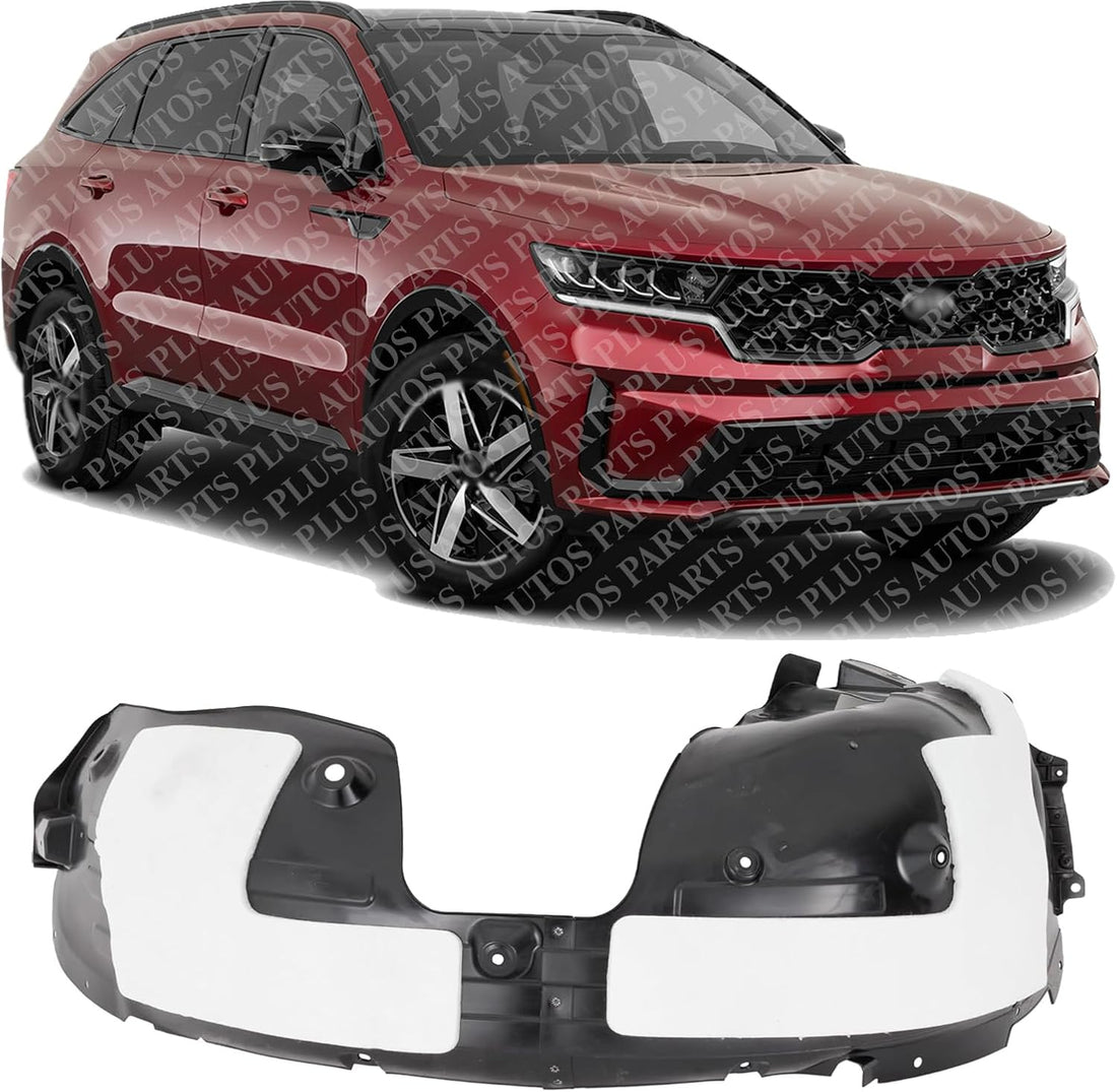 Front Fender Liner Right Passenger Side Direct Replacement Compatible With 2021-2023 Kia Sorento KI1249171 86812R5010
