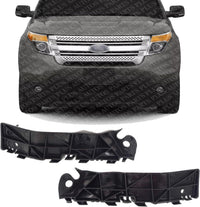 Set of 2 Front Bumper Retainer Bracket Right Passenger & Left Driver Side Direct Replacement Compatible with 2011-2015 Ford Explorer FO1027112 FO1026112 BB5Z17E814A BB5Z17E814B