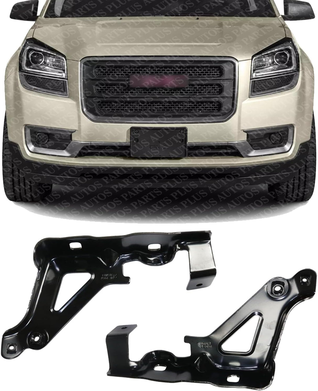 Set of 2 Front Hood Hinge Steel Left Driver & Right Passenger Side Direct Replacement Compatible with 2013-2016 GMC Acadia / 2017 Limited GM1236197 GM1236196 2760419 22760418