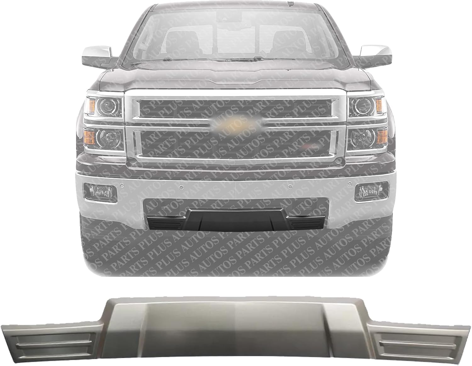 Front Bumper Skid Plate Direct Replacement Compatible With 2014-2015 Chevrolet Silverado 1500 GM1087250 22944883 23459714