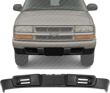 Front Lower Valance Air Deflector Textured Without Fog Light Holes Direct Replacement Compatible with 1998-2005 Chevrolet Blazer / 1998-2003 S10 GM1092162 88967924