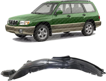 Front Fender Liner Left Driver Side Direct Replacement Compatible With 1998-2002 Subaru Forester SU1248112 59110FC011