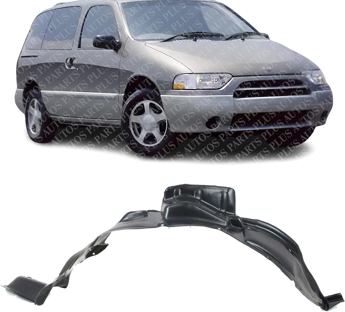 Front Fender Liner Right Passenger Side Direct Replacement Compatible with 1999-2002 Nissan Quest NI1251121 638422Z300