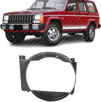 Radiator Cooling Fan Shroud Direct Replacement Compatible With 1987-2001 Jeep Cherokee / 1986-1992 Comanche CH3110104 52027501AC