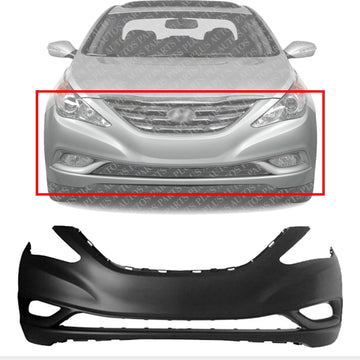 AUTOS PARTS PLUS Front Bumper Cover Primed Direct Replacement Compatible With 2011-2013 Hyundai Sonata HY1000183 865113Q000
