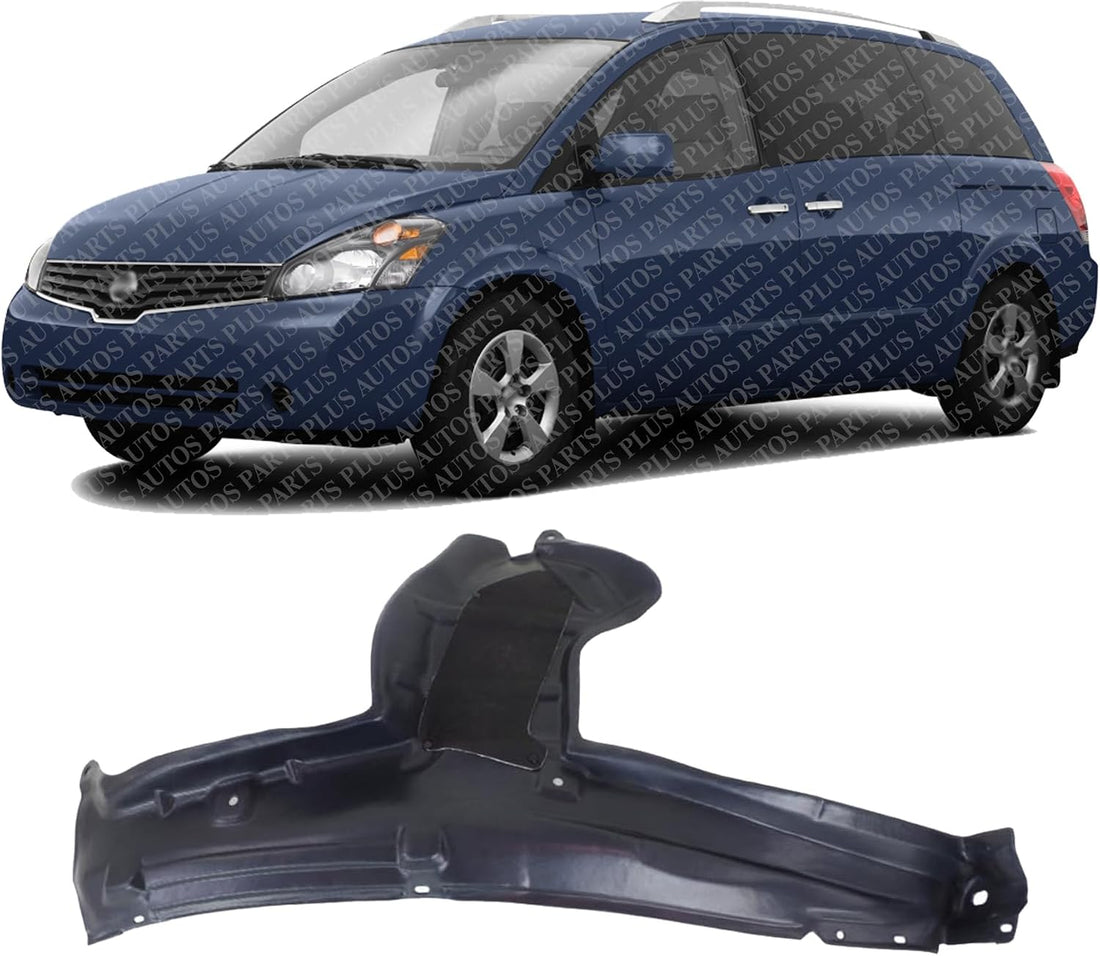 Front Fender Liner Rear Section Left Driver Side Direct Replacement Compatible With 2011-2017 Nissan Quest NI1248129 638431JA0A