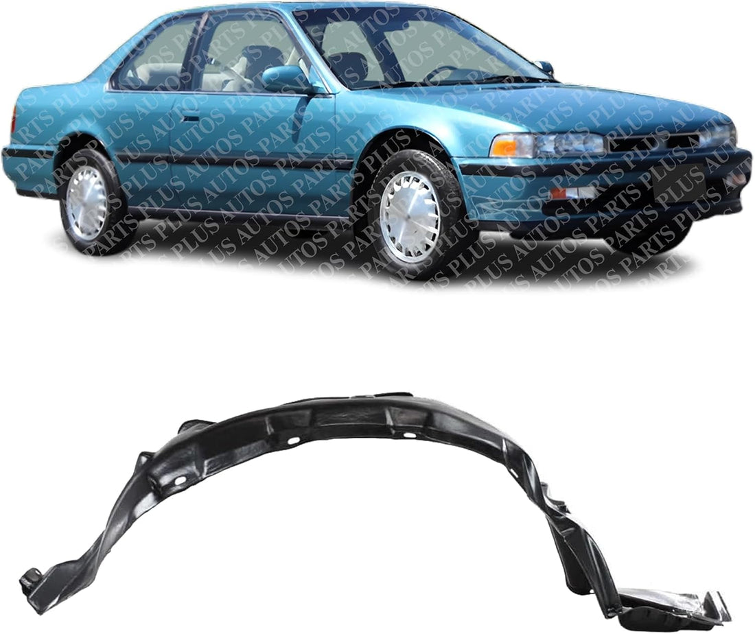 Front Fender Liner Right Passenger Side Direct Replacement Compatible With 1990-1993 Honda Accord HO1249101 74101SM4010