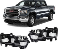 Set Of 2 Front Bumper Support Bracket Steel Right Passenger & Left Driver Side Direct Replacement Compatible With 2016-2018 GMC Sierra 1500 GM1062116 GM1063116 23381977 23381978