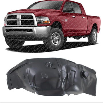 Front Fender Liner Left Driver Side Direct Replacement Compatible With 2010-2013 Dodge Ram 2500/3500 Pickup CH1248157 68053737AG