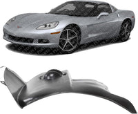 Front Section Fender Liner Left Driver Side Direct Replacement Compatible With 2005-2013 Chevrolet Corvette GM1248176 15233301