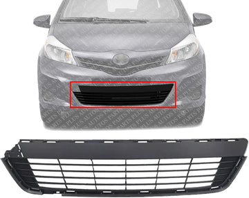 AUTOS PARTS PLUS Front Bumper Lower Grille Direct Replacement Compatible With 2012-2014 Toyota Yaris TO1036127 5311252260