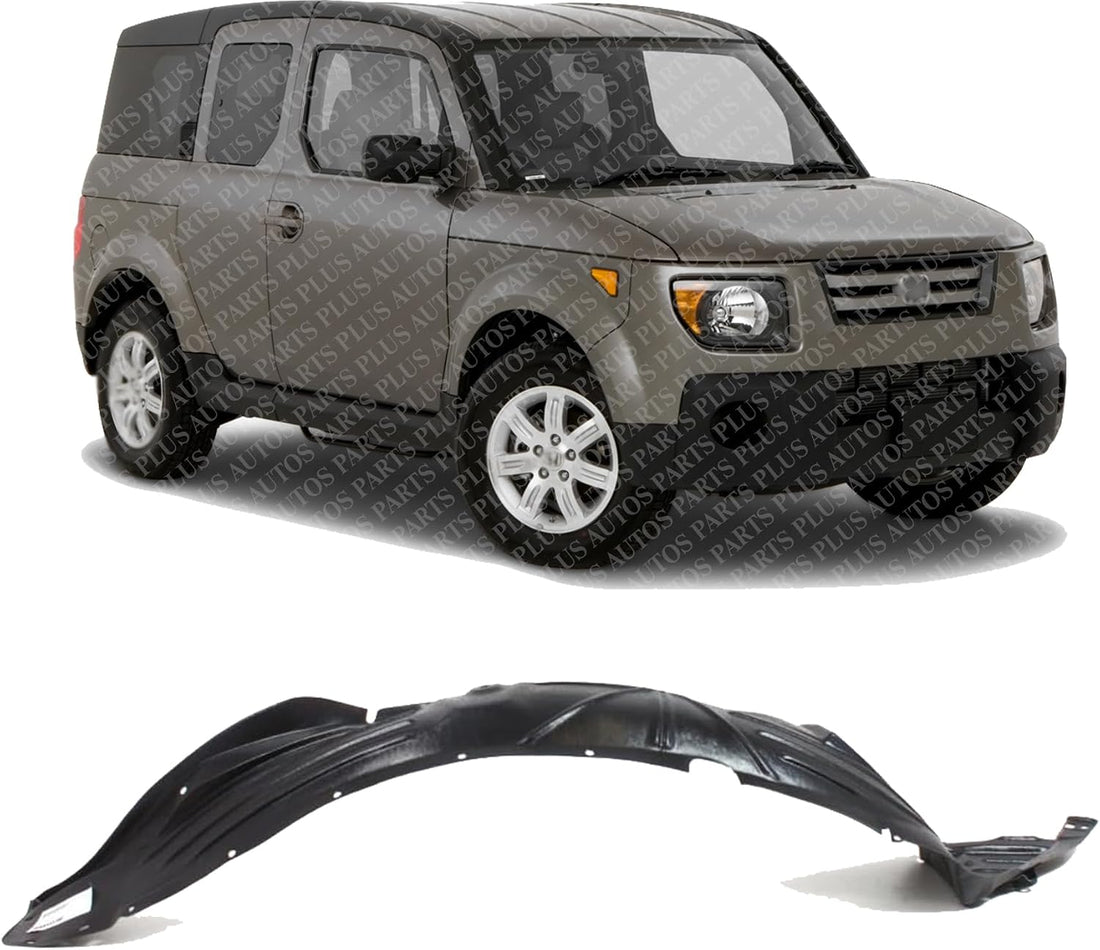 Front Fender Liner Rear Section Right Passenger Side Direct Replacement Compatible With 2007-2008 Honda Element HO1249129 74101SCVA90