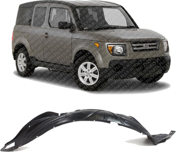 Front Fender Liner Rear Section Right Passenger Side Direct Replacement Compatible With 2007-2008 Honda Element HO1249129 74101SCVA90