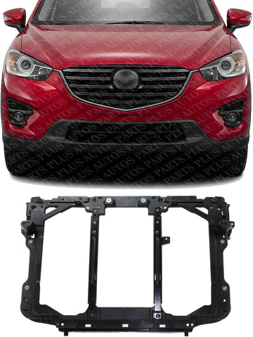 Front Radiator Support Plastic/Fiberglass With Steel Direct Replacement Compatible With 2016 Mazda CX-5 MA1225161 KA0M53110