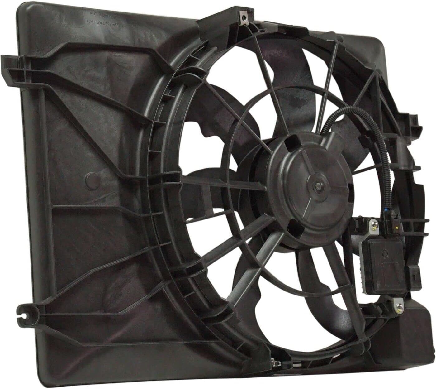 Front Radiator Single Fan Assembly Direct Replacement Compatible with 2016-2021 Hyundai Tucson / 2017-2022 Kia Sportage HY3115155 25380D3600