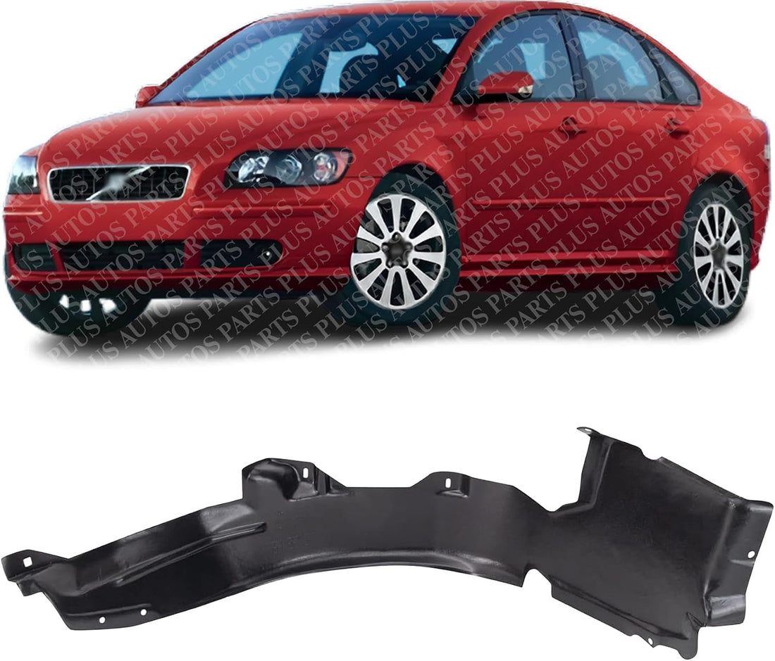 Front Fender Liner Left Driver Side Direct Replacement Compatible With 2001-2004 Volvo S40 / V40 VO1248104 308837285