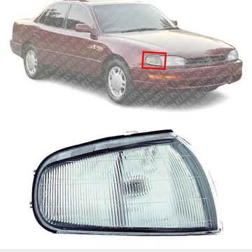 Front Corner Light Assembly Next To Headlamp Right Passenger Side Direct Replacement Compatible With 1992-1994 Toyota Camry TO2521109 8161006010