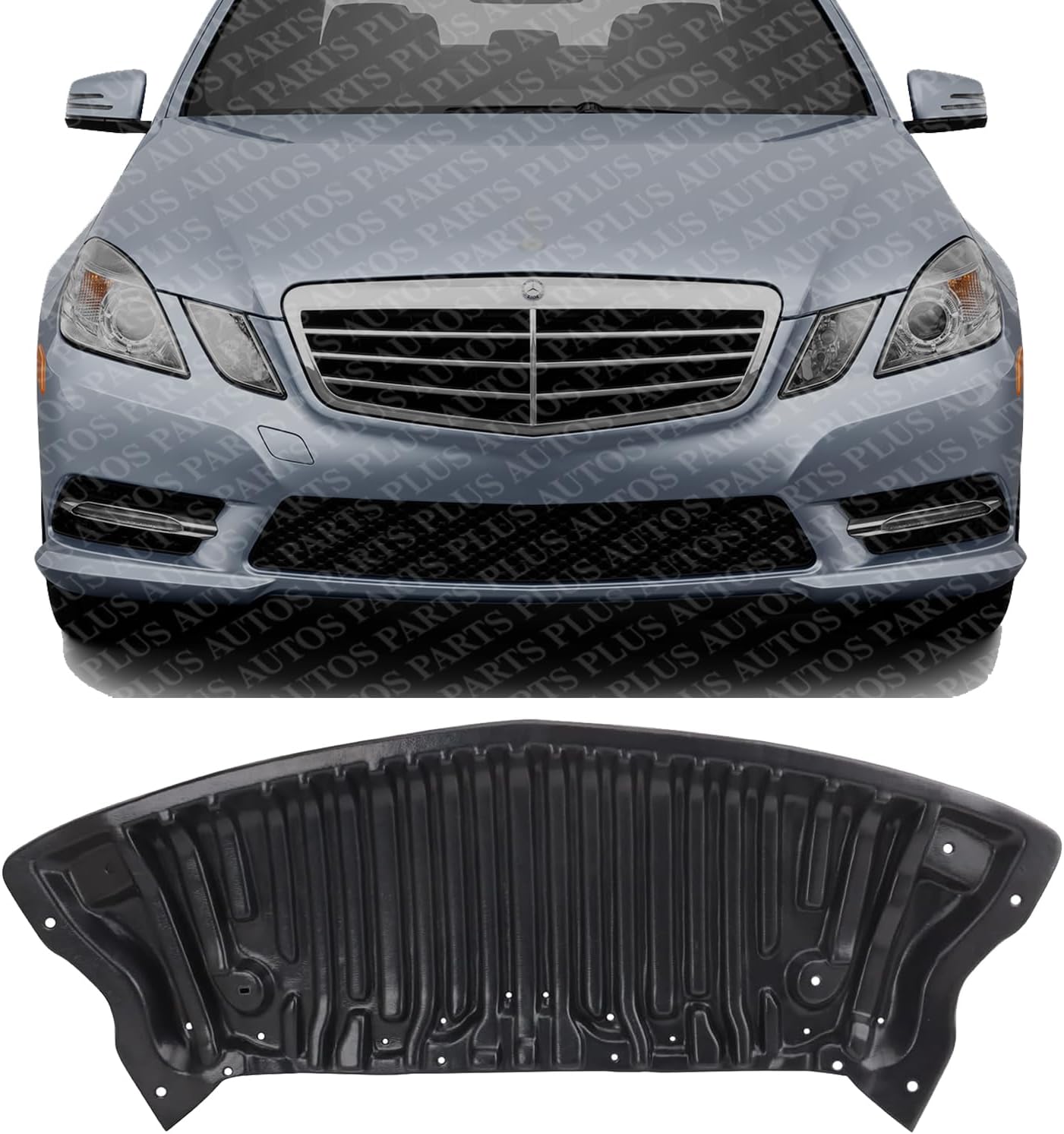 Front Engine Splash Shield Under Cover Plastic Direct Replacement Compatible with 2010-2013 Mercedes Benz E-Class MB1228167 2125240230