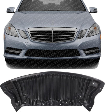 Front Engine Splash Shield Under Cover Plastic Direct Replacement Compatible with 2010-2013 Mercedes Benz E-Class MB1228167 2125240230