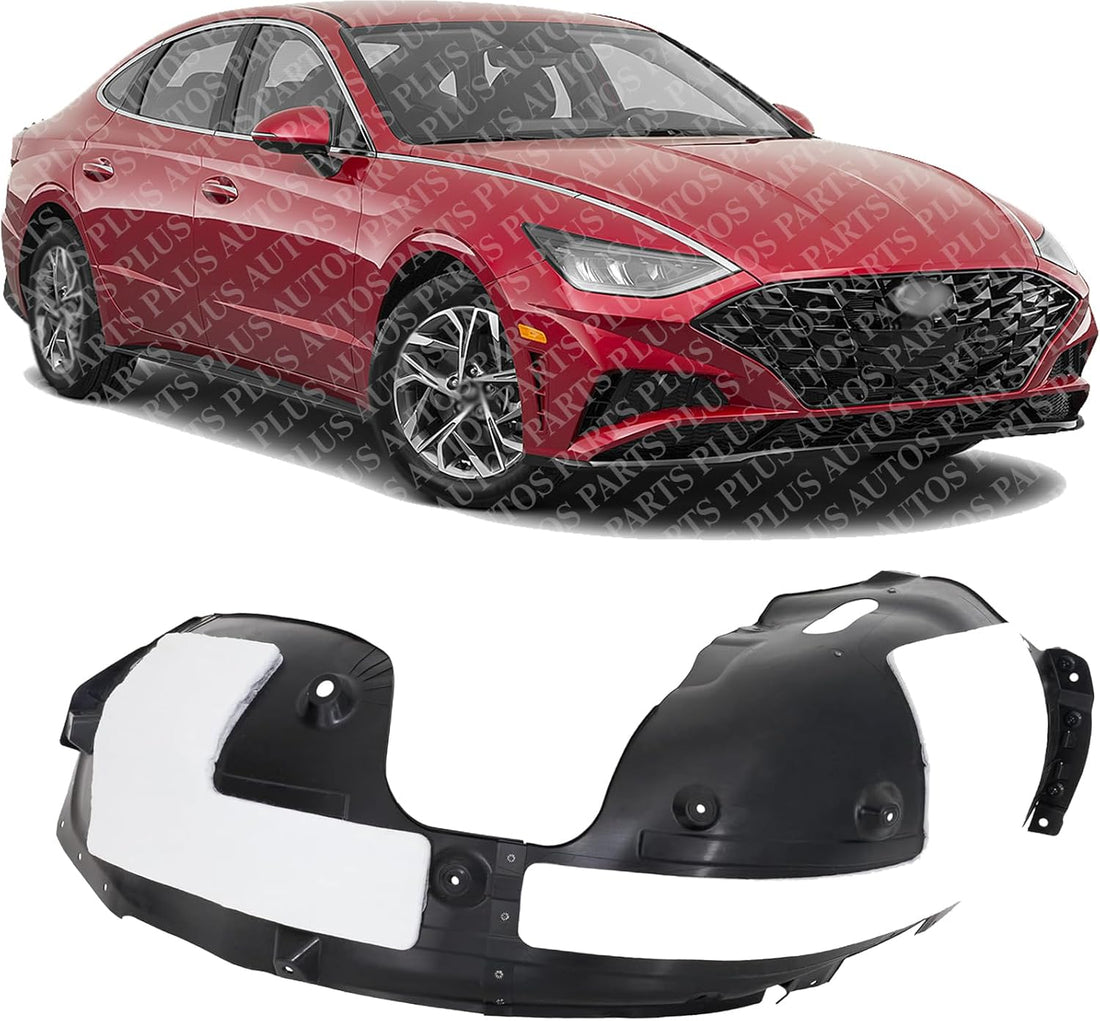 Front Fender Liner Right Passenger Side Direct Replacement Compatible with 2021-2023 Hyundai Santa Fe HY1249188 86812S2500