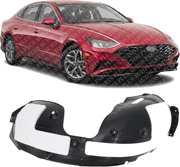 Front Fender Liner Right Passenger Side Direct Replacement Compatible with 2021-2023 Hyundai Santa Fe HY1249188 86812S2500