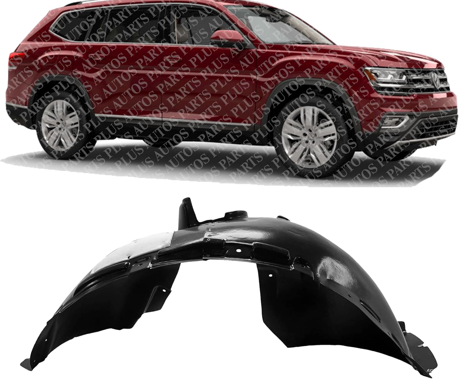 Front Fender Liner Right Passenger Side Direct Replacement Compatible With 2018-2023 Volkswagen Atlas VW1249144 3CN805912C
