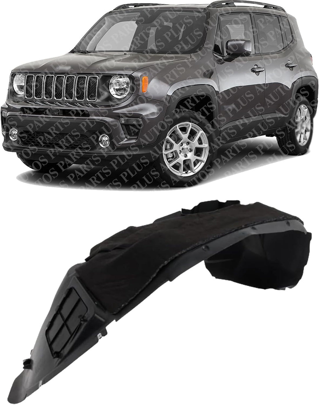 Front Inner Fender Liner Left Driver Side Direct Replacement Compatible With 2019-2023 Jeep Renegade CH1248216 68438808AA 68438807AA