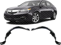 Set Of 2 Front Fender Liner Right Passenger & Left Driver Side Direct Replacement Compatible With 2012-2014 Acura TL AC1249133 AC1248133 74101TK4A01-PFM 74151TK4A01-PFM