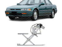 Front Power Window Regulator with Motor Left Driver Side Direct Replacement Compatible with 1990-1993 Honda Accord HO1350103 72251SM4003-PFM 72255SM4A01