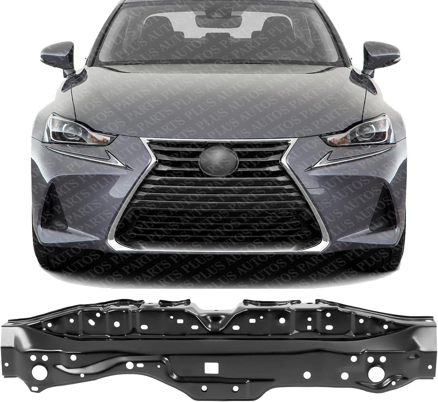 Front Radiator Upper Support Center Tie Bar Steel Direct Replacement Compatible With 2018-2021 Lexus IS300 / 2014-2021 IS350 LX1225125 5320530122