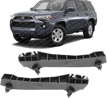 Set of 2 Front Head Light Mounting Bracket with Parking Aid Sensor Holes Right Passenger & Left Driver Side Direct Replacement Compatible with 2014-2023 Toyota 4Runner TO2509105