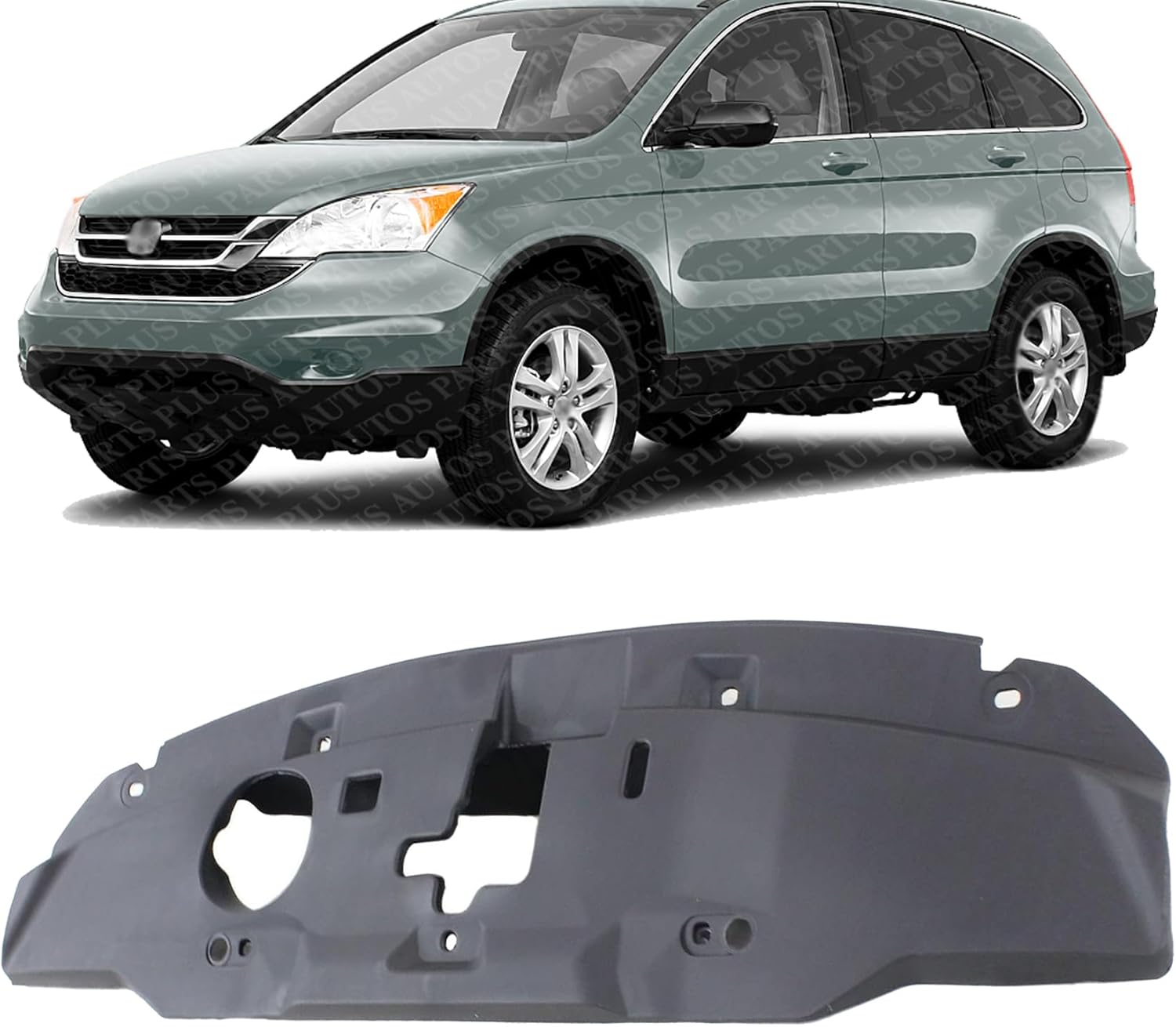 Front Radiator Support Upper Cover Plastic Direct Replacement Compatible With 2010-2011 Honda CR-V HO1224105 71141SWA000