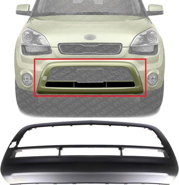 Front Bumper Molding Primed Direct Replacement Compatible With 2012-2013 Kia Soul KI1087101 865122K540