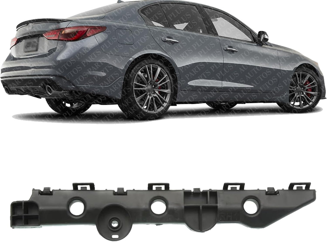 Rear Bumper Lower Bracket Right Passenger Side Direct Replacement Compatible With 2014-2023 Infiniti Q50 IN1143101 852204GA0A