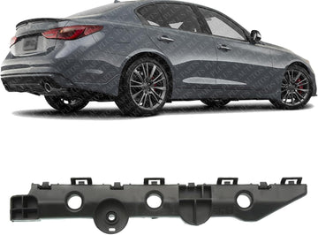 Rear Bumper Lower Bracket Right Passenger Side Direct Replacement Compatible With 2014-2023 Infiniti Q50 IN1143101 852204GA0A