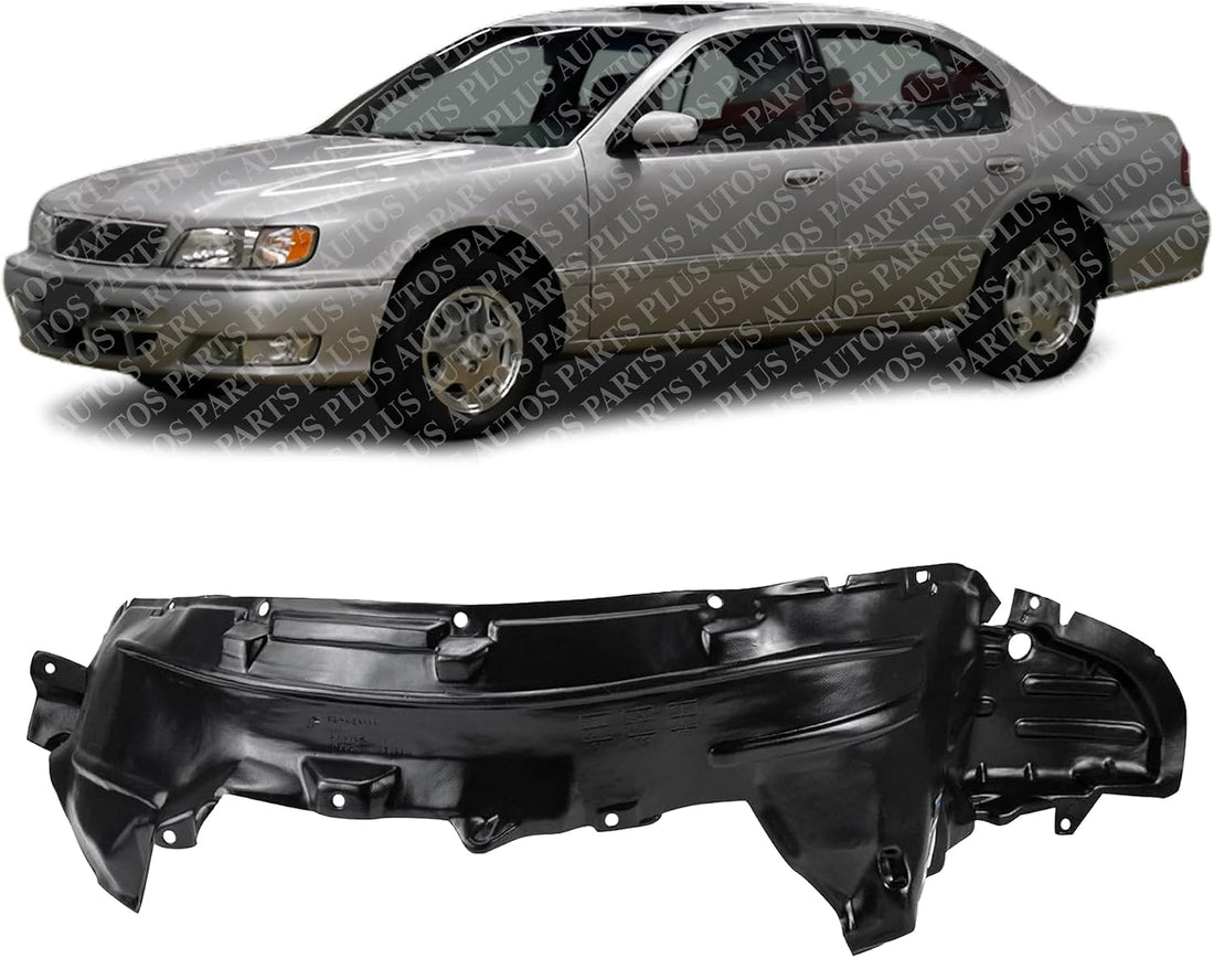 Front Fender Liner Left Driver Side Direct Replacement Compatible With 1996-1999 Infiniti I30 IN1246101 638413L000