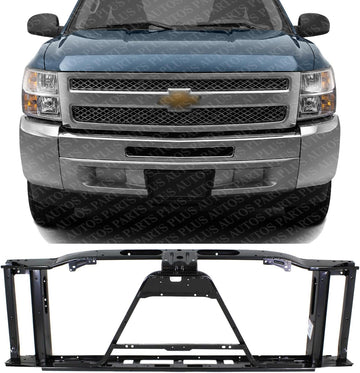 Front Radiator Support Assembly Steel Direct Replacement Compatible With 2010-2013 Chevrolet Silverado/GMC Sierra 1500 GM1225282 22765834