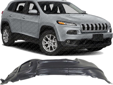 Front Fender Liner Vacuum Form Right Passenger Side Direct Replacement Compatible With 2014-2018 Jeep Cherokee CH1249162 68102264AF