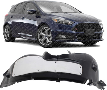 Front Fender Liner Right Passenger Side Direct Replacement Compatible With 2016-2018 Ford Focus FO1249182 G1EZ16102A