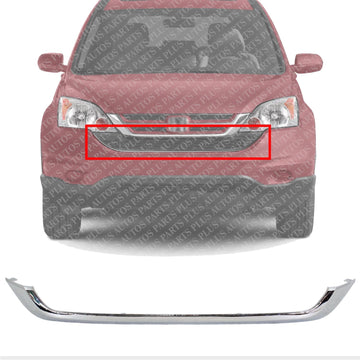 Front Lower Grille Trim Chrome Direct Replacement Compatible With 2010-2011 Honda CR-V HO1210131 71127SXSA01