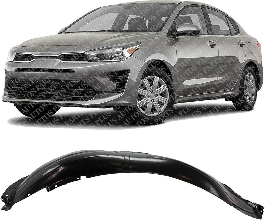 Front Fender Liner Left Driver Side Direct Replacement Compatible With 2018-2023 Kia Rio KI1248157 86811H9000
